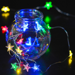 Battery-Operated-Copper-Light-with-Star-Shape